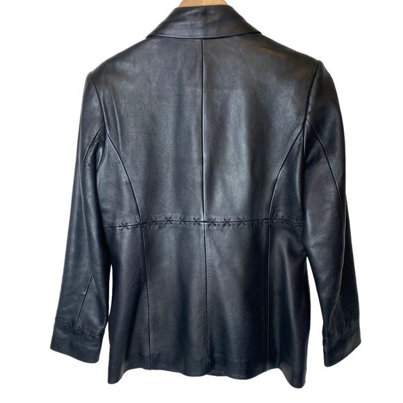 Caslon Vintage Leather Black Jacket - Picture 6 of 13